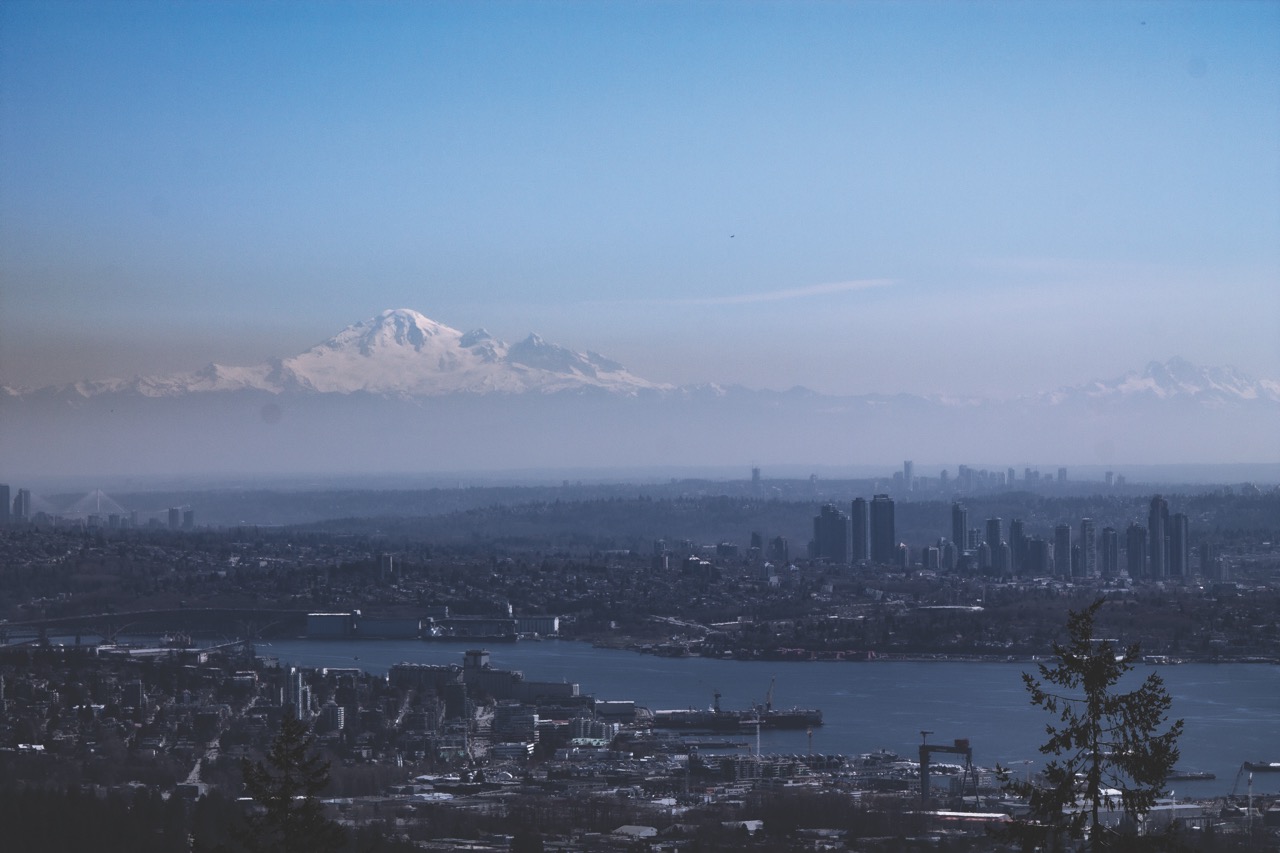 Picture of Mt. Baker over Vancouver